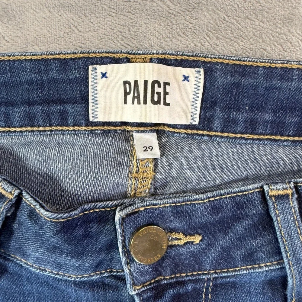 Paige Verdugo Ultra Skinny Jeans Women's Size‎ 29 Blue Dark Wash Distressed